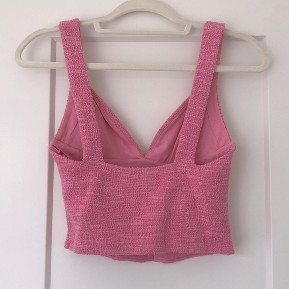 Zara pink tweed corset top. - Picture 2 of 2